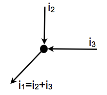 schéma courant électrique : loi des noeuds